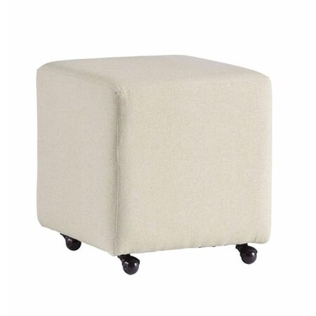 Progressive Furniture Progressive Furniture A193-41 River Off White Caster Stool A193-41